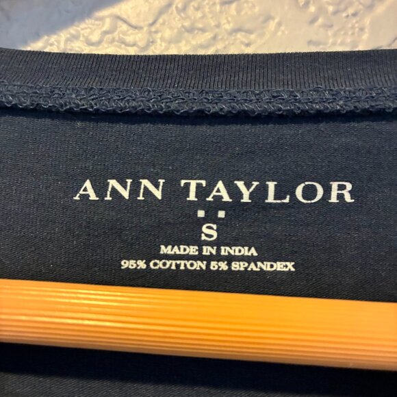 Navy/Silver Studded Long Sleeve Embellished Tee - Small - Picture 4 of 4